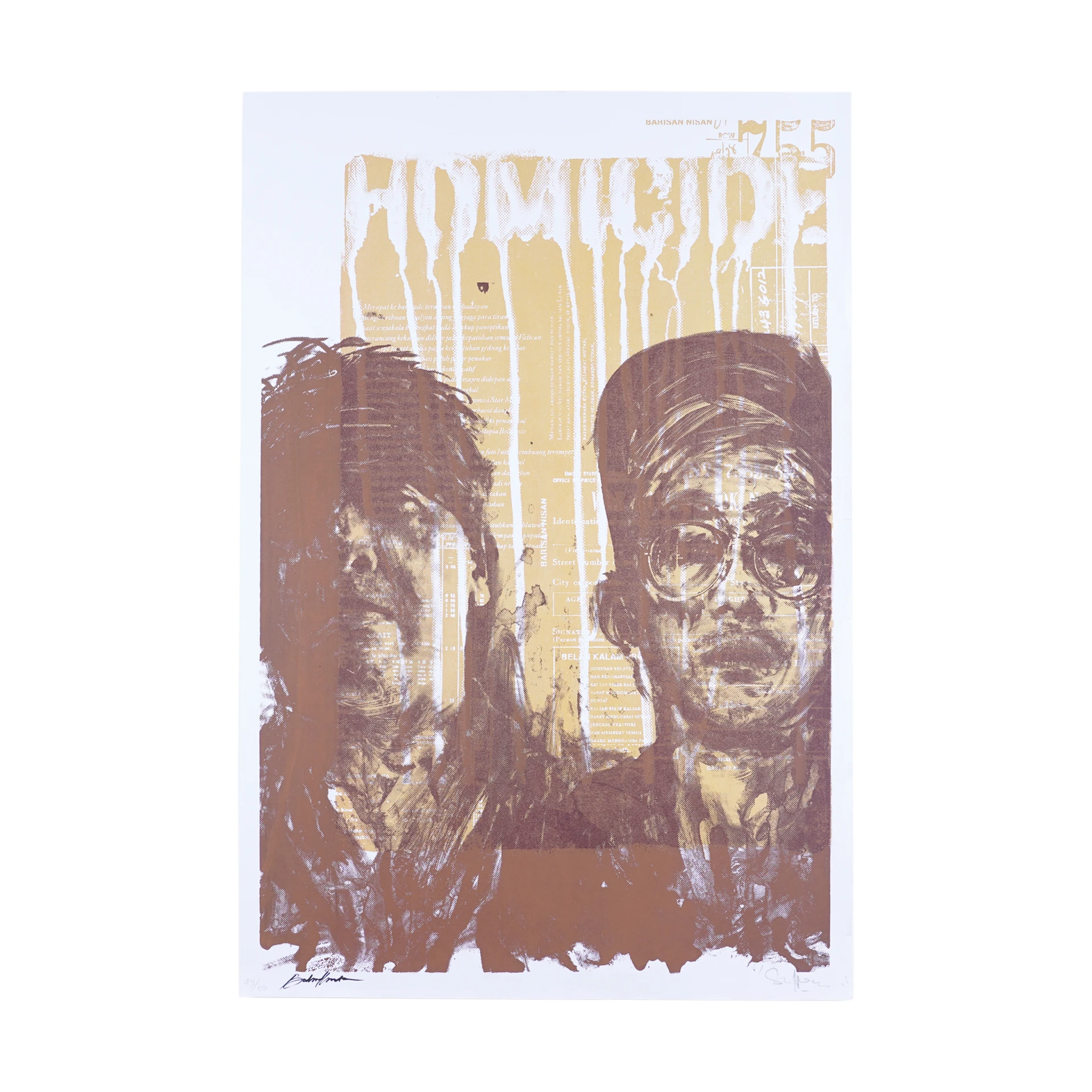 Homicide - Portrait (Gold/Brown)