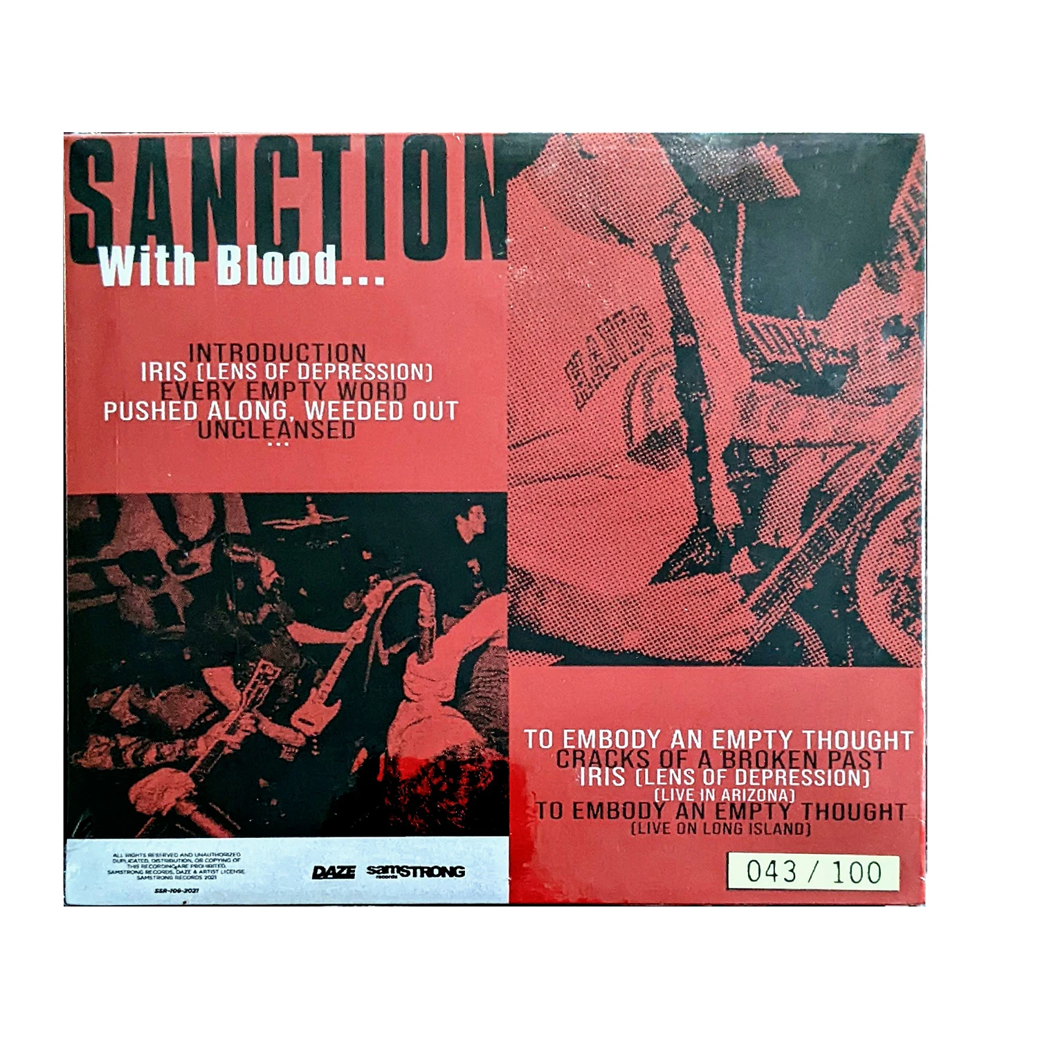Alternative view of Sanction - "With Blood"